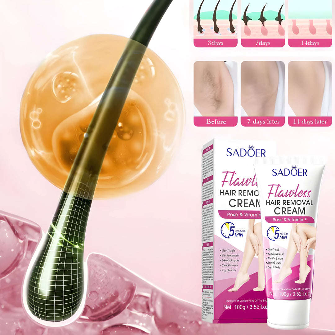 SilkEase 🌸 Makellose Haut leicht gemacht – Sanfte Enthaarungscreme 👙 Ihre Beauty-Geheimwaffe für die Bikinisaison!