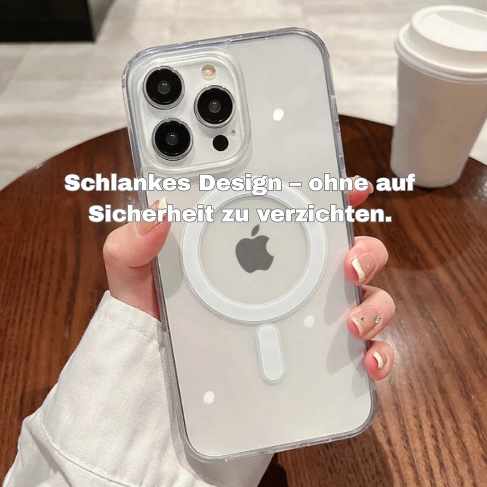 MagSafe-kompatible, transparente Hülle mit kabelloser Ladefunktion für iPhone 11 12 13 14 15 16