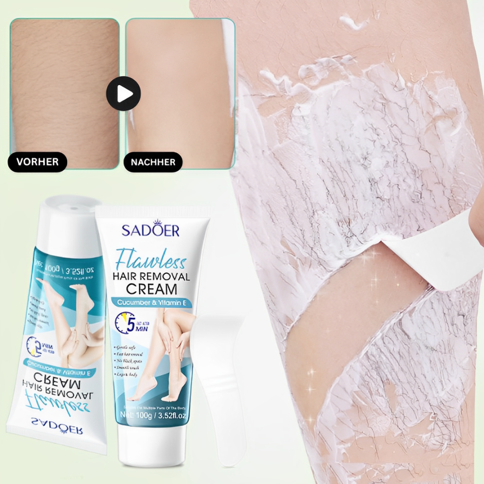 SilkEase 🌸 Makellose Haut leicht gemacht – Sanfte Enthaarungscreme 👙 Ihre Beauty-Geheimwaffe für die Bikinisaison!