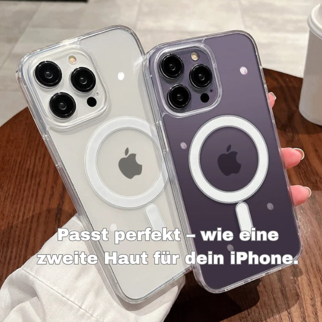 MagSafe-kompatible, transparente Hülle mit kabelloser Ladefunktion für iPhone 11 12 13 14 15 16