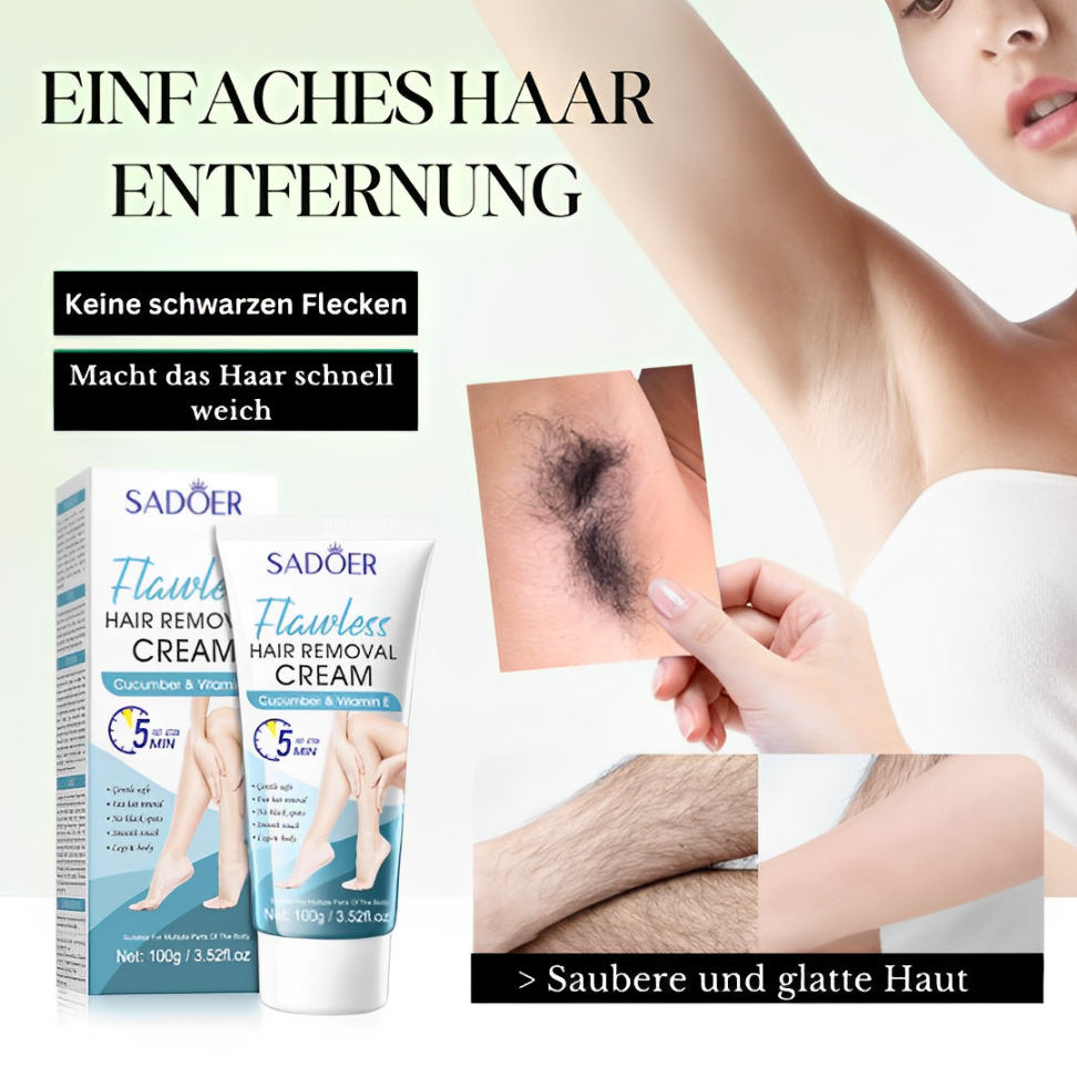 SilkEase 🌸 Makellose Haut leicht gemacht – Sanfte Enthaarungscreme 👙 Ihre Beauty-Geheimwaffe für die Bikinisaison!