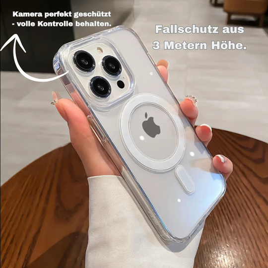 MagSafe-kompatible, transparente Hülle mit kabelloser Ladefunktion für iPhone 11 12 13 14 15 16