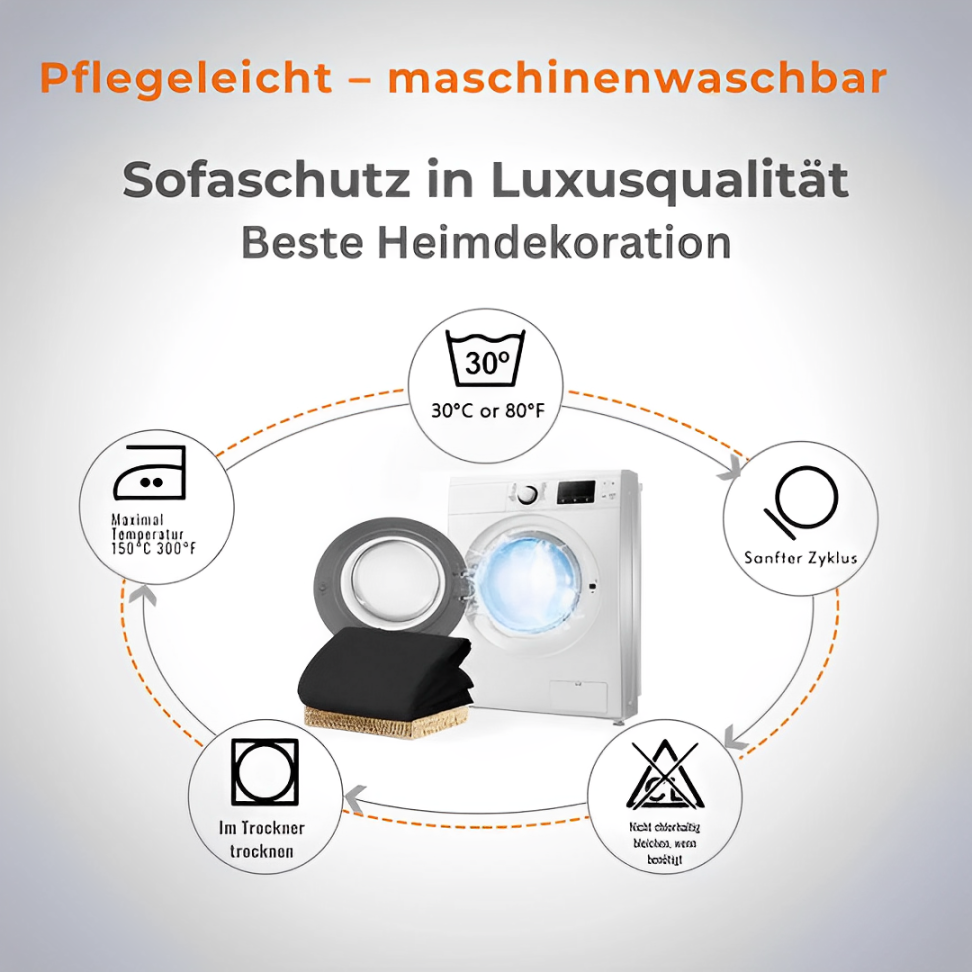 Sofaschutz in Luxusqualität – bequem und absolut wasserdicht.