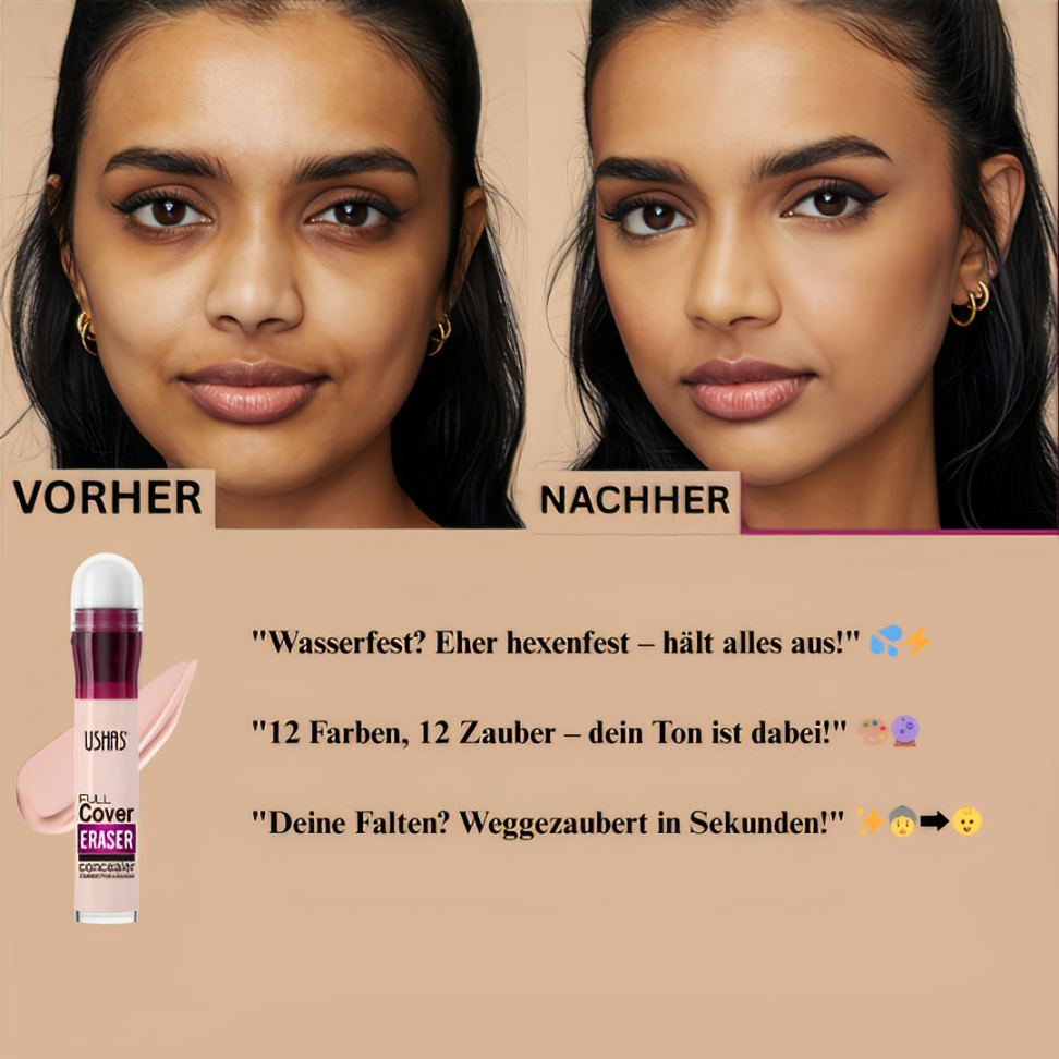 USHAS Concealer ohne Make-up-Entfernung, wasserfest, 12 Farben 50 % OFF 😍🔥