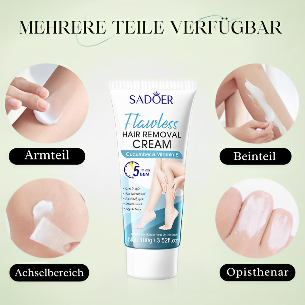 SilkEase 🌸 Makellose Haut leicht gemacht – Sanfte Enthaarungscreme 👙 Ihre Beauty-Geheimwaffe für die Bikinisaison!