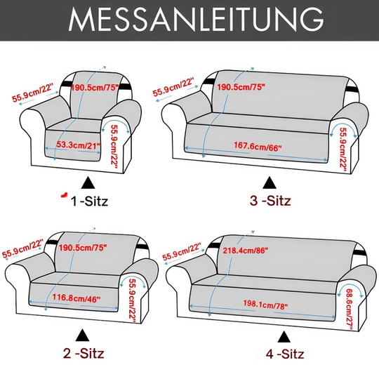 Sofaschutz in Luxusqualität – bequem und absolut wasserdicht.