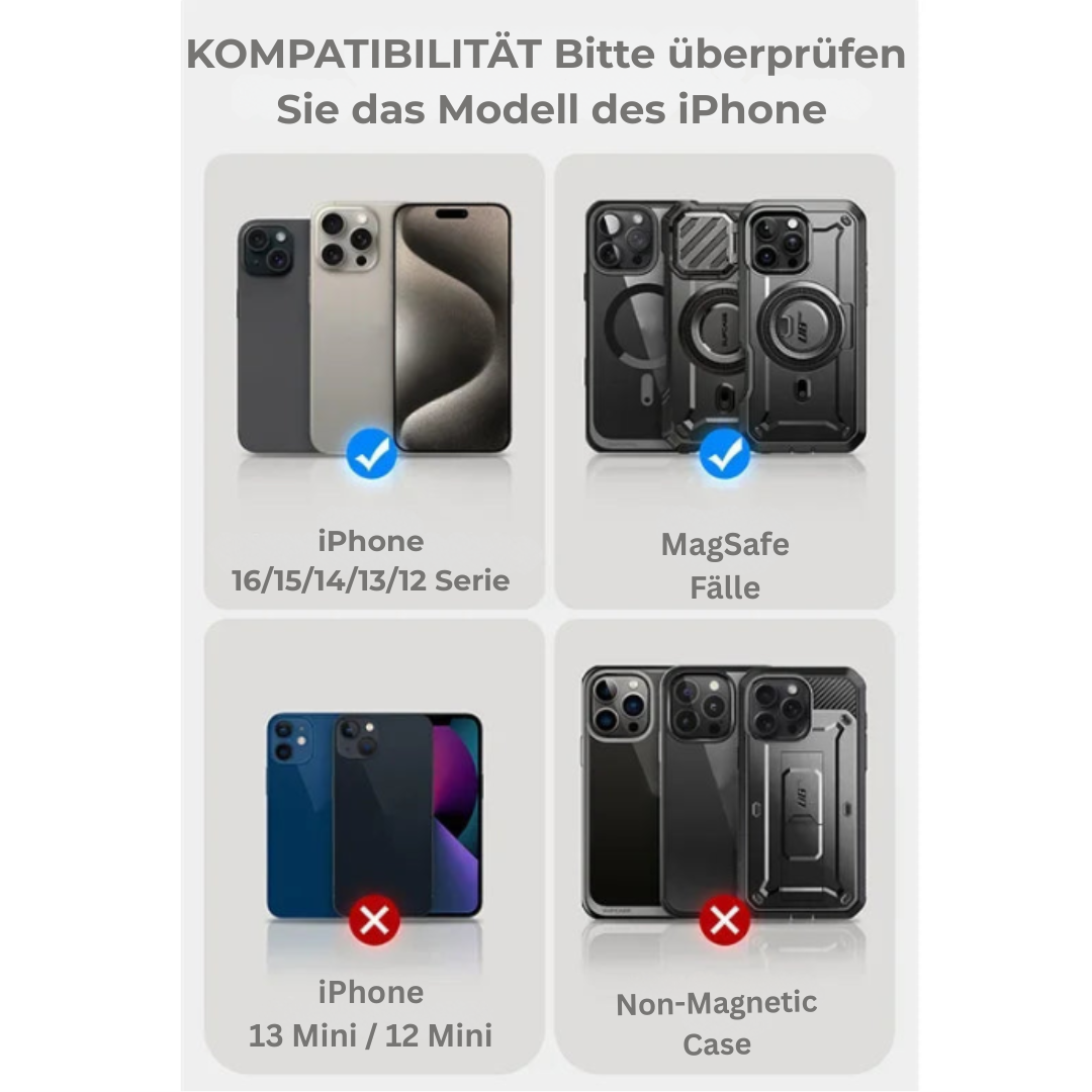 MagSafe-Magnetische Geldbörse für iPhone 16/15/14/13/12,