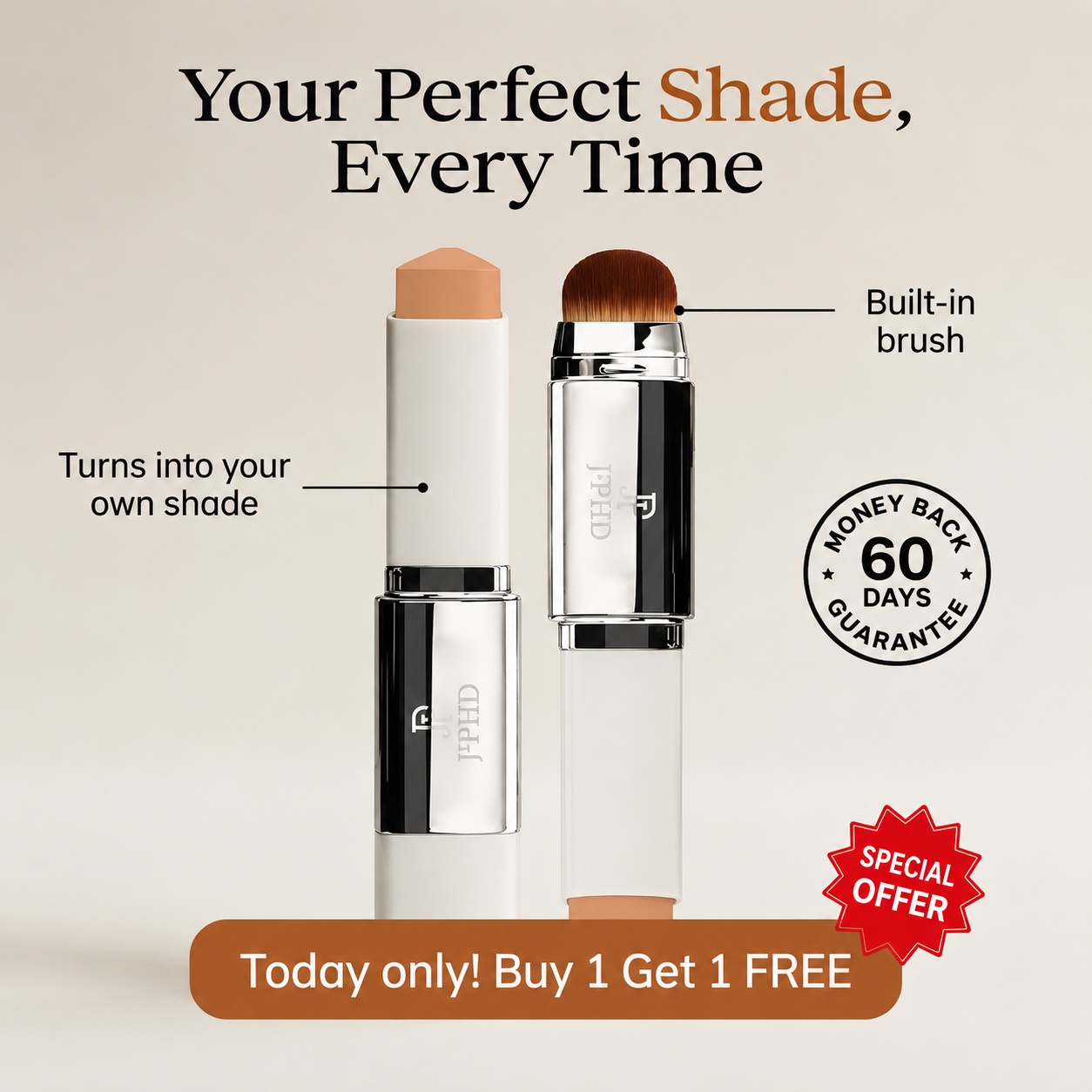 J-HDP® Color-Changing Foundation Stick ·