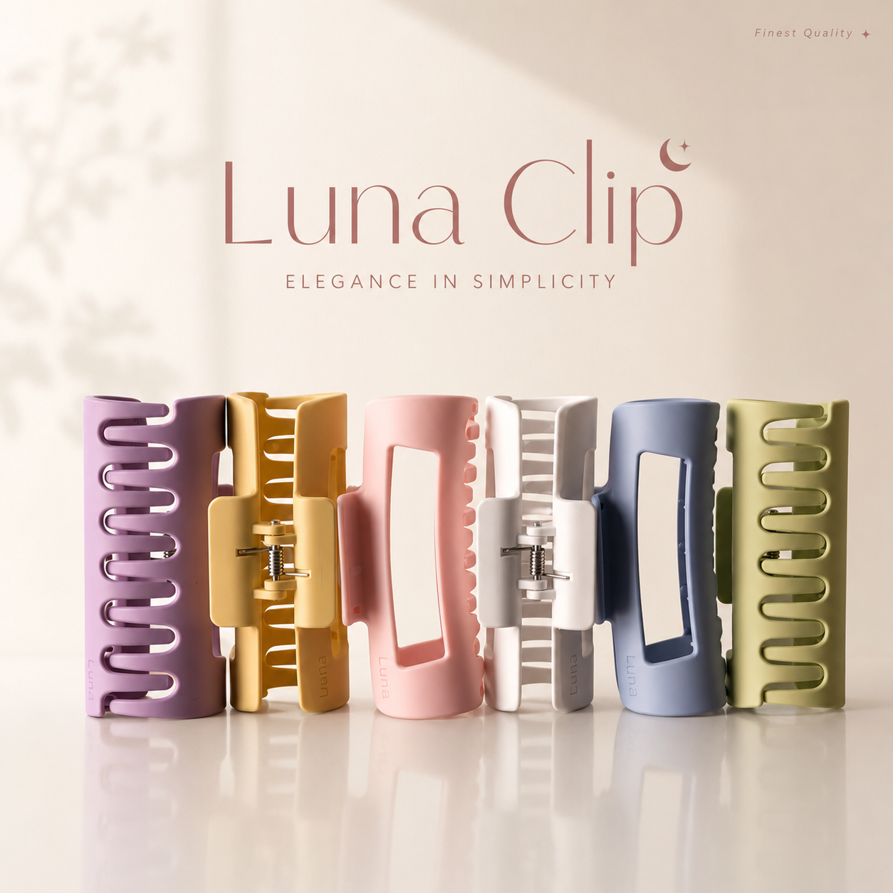Luna Soft Hair Claw Clips