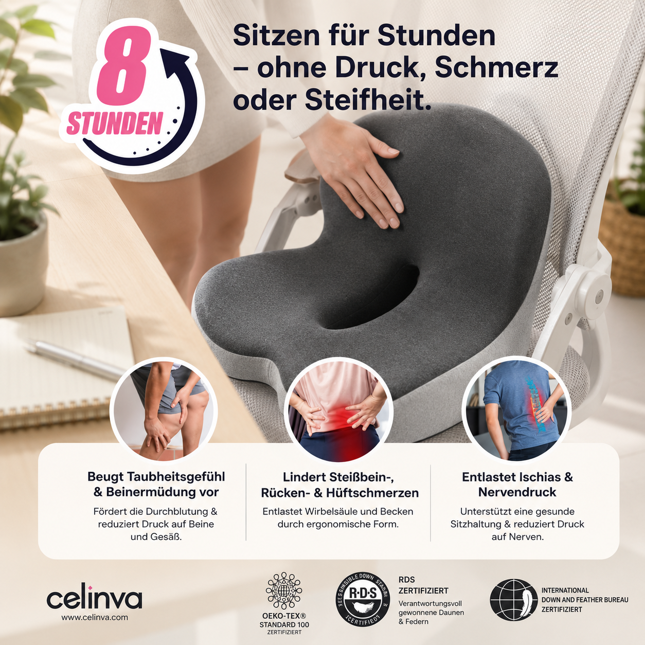 Celinva Ergonomischer Sitzkomfort