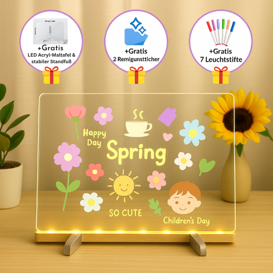 🎨 Magische LED-Maltafel– Malen, Leuchten und Staunen mit 7 Farben