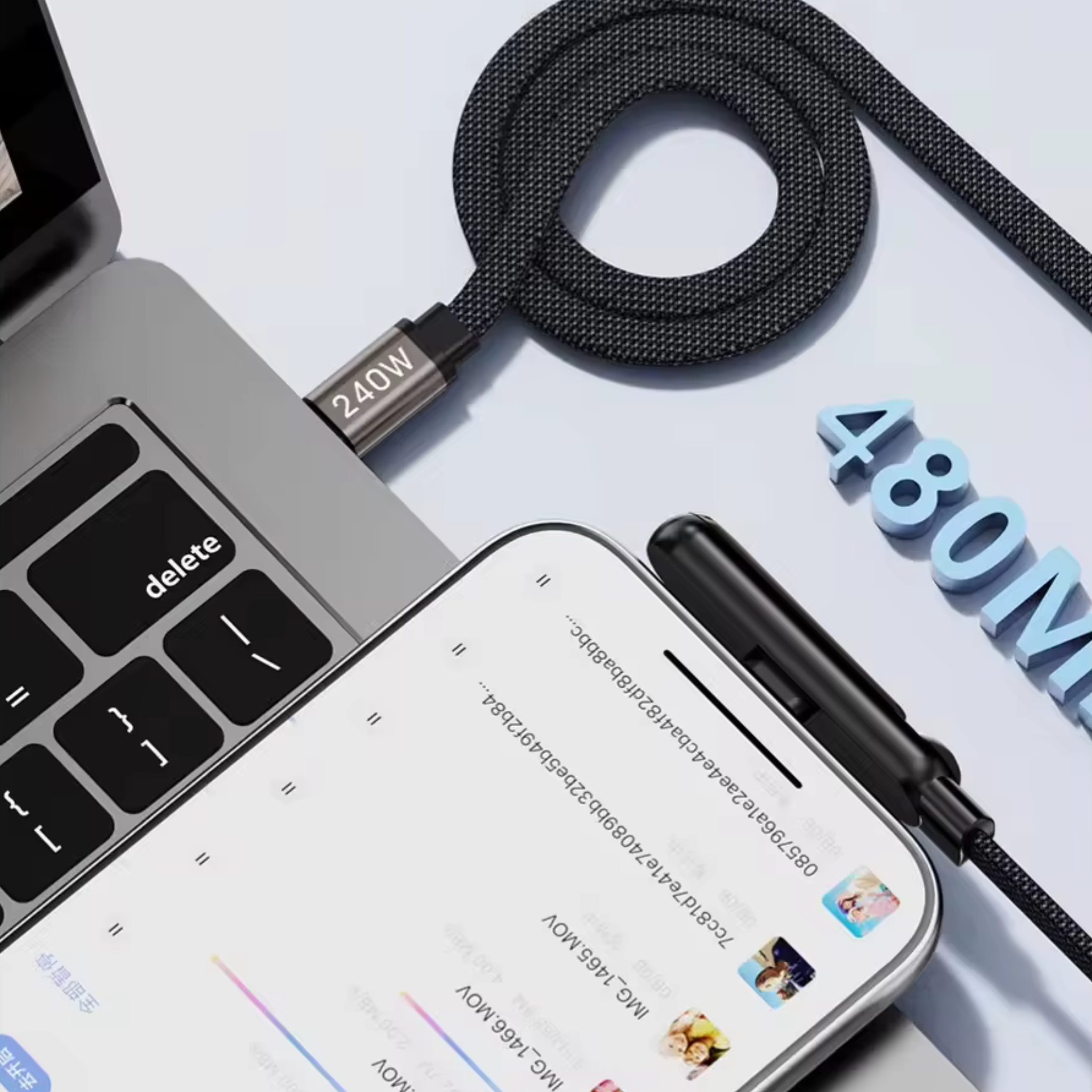 Smartphone-Halterung mit 240 W Schnellladefunktion