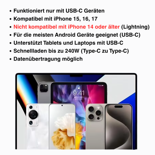 Smartphone-Halterung mit 240 W Schnellladefunktion
