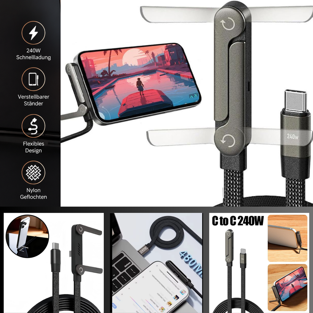 Smartphone-Halterung mit 240 W Schnellladefunktion