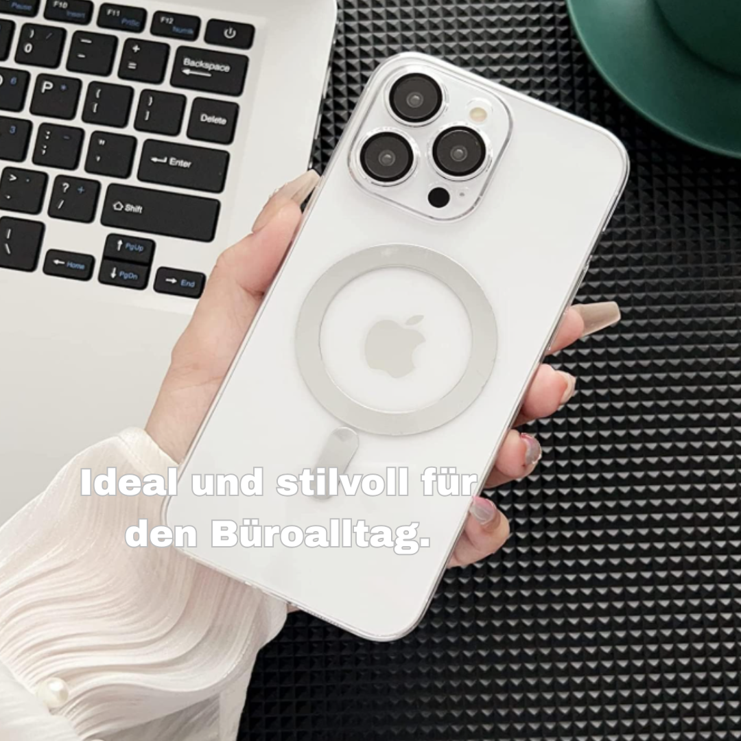 MagSafe-kompatible, transparente Hülle mit kabelloser Ladefunktion für iPhone 11 12 13 14 15 16