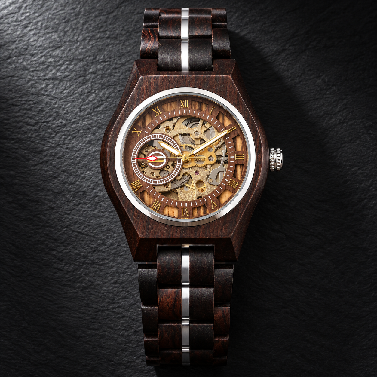 Kuro Classic — Wooden Automatic Watch