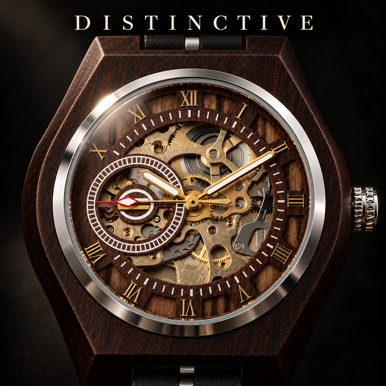 Kuro Classic — Wooden Automatic Watch