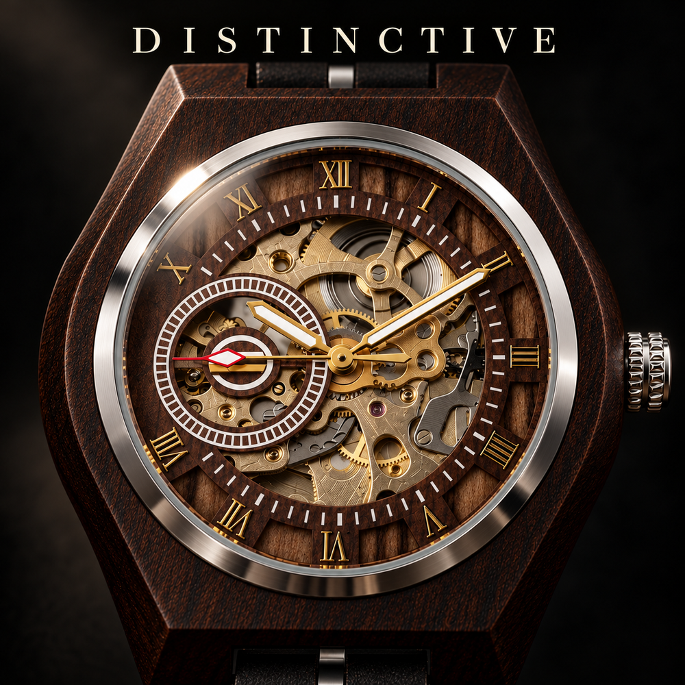 Kuro Classic — Wooden Automatic Watch