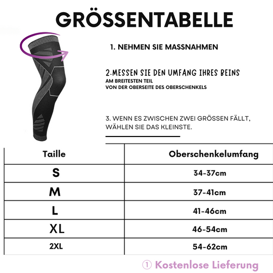 Flytex-Vollbeinkompression,schützende gestrickte