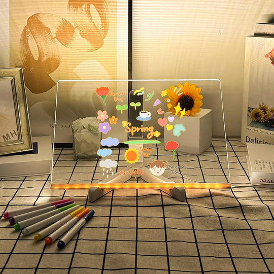 🎨 Magische LED-Maltafel– Malen, Leuchten und Staunen mit 7 Farben