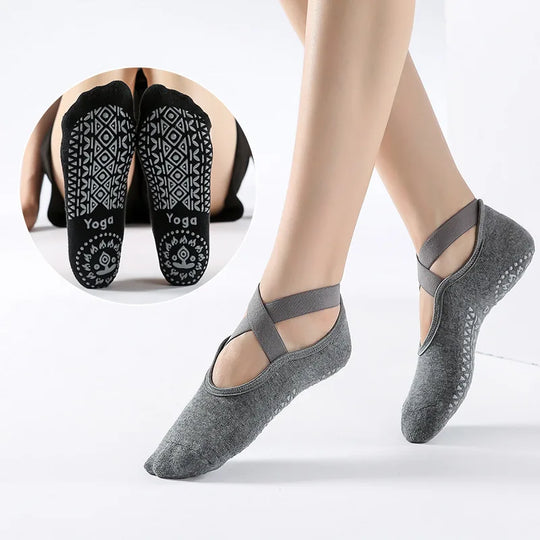 Rutschfeste Yoga- und Pilates-Socken für Damen