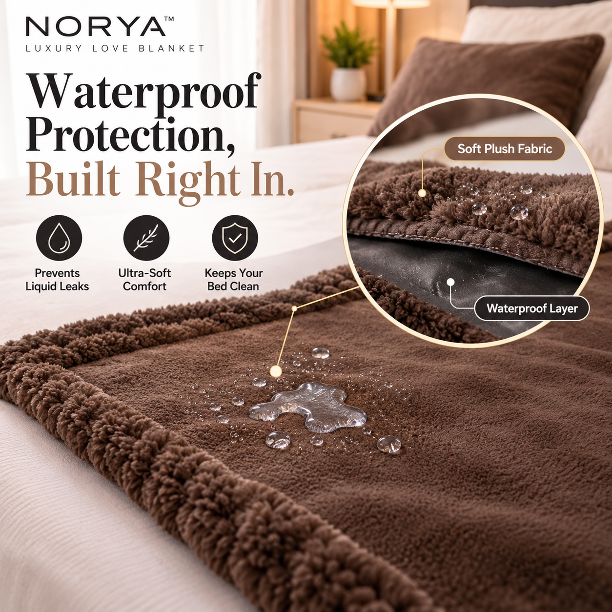 NORYA™ Luxury Waterproof Love Blanket